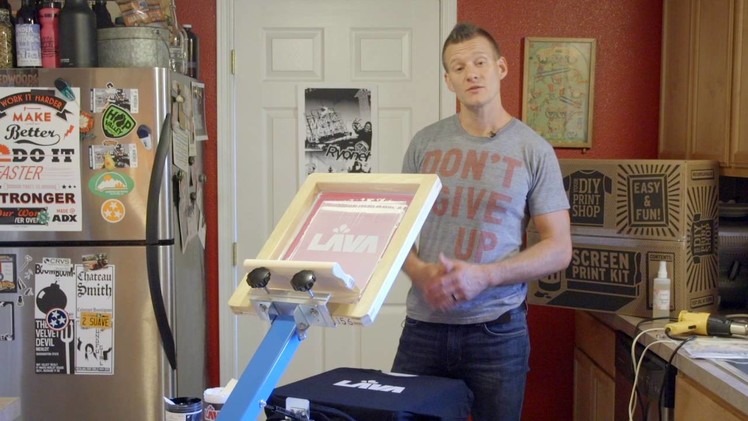 DIY Screen Printing Tutorial - How To Print Wilflex Plastisol White Ink