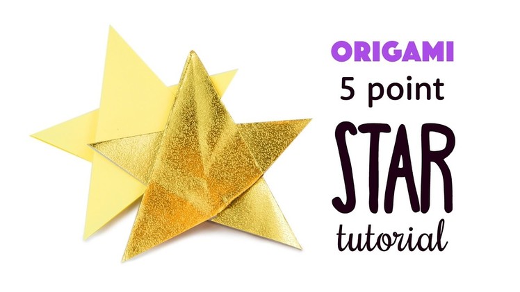 Easy Origami 5 Point Star Tutorial ⭐️ DIY ⭐️ Paper Kawaii