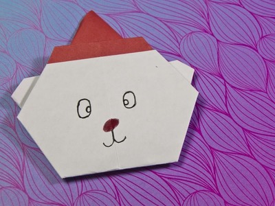❄ Easy Origami Bear Santa ❄ Christmas Decorations ❄