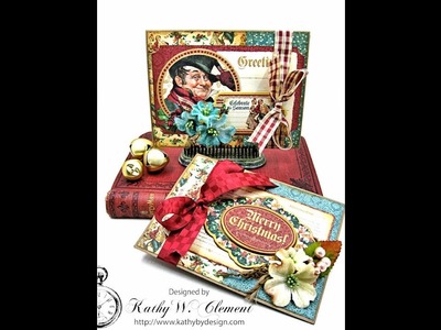 Graphic 45 A Christmas Carol Pop Up Gift Card Holders