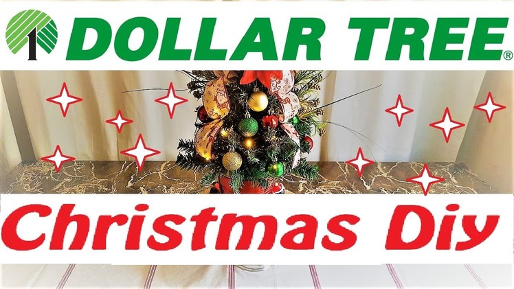 How to Decorate a Dollar Tree Tree ( Christmas Collab 2016)