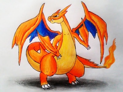 How To Draw Mega Charizard Y ▶ Drawing Pokemon Characters 3D