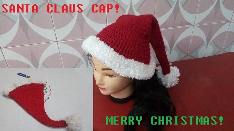 How to make a Santa Claus Hat! Crochet Santa Cap
