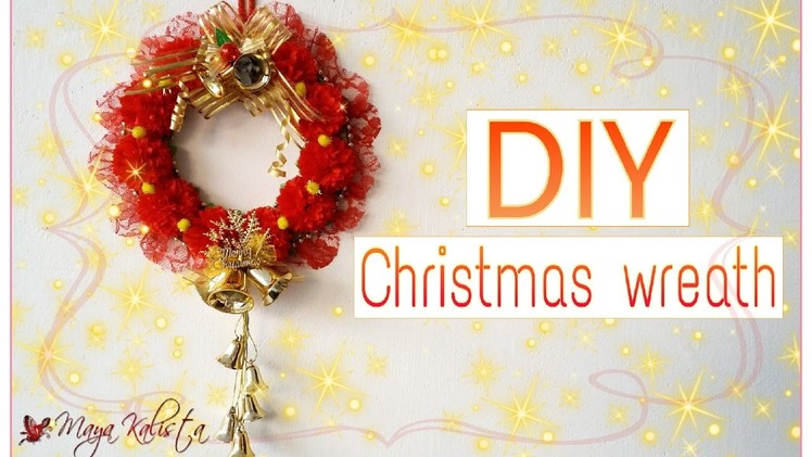 How to make DIY Christmas Wreath - Christmas Room decor Ideas - DIY Christmas Decorations!