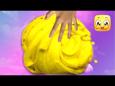 How To Make Gold Slime without borax! DIY Fluffy slime without contact solution, baking soda, starch