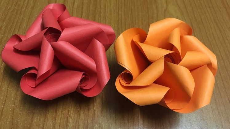How to make Origami Flower Twist Twirl Roses - DIY Tutorial