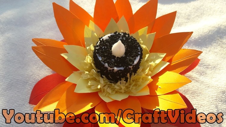 How to make paper flower candle decoration | Candle Decoration | Handmade New Year Decorations