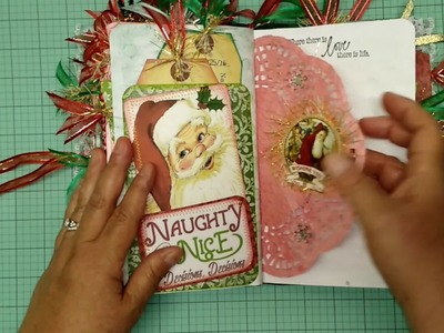 Merry Christmas Journal.  Swap with Irene (Craftyirina)