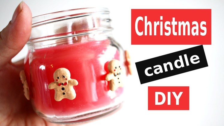 Christmas Candle DIY! Holiday Gingerbread Man CANDLES! XMAS TUTORIAL