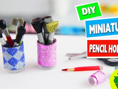 CRAFT WITH BARBIE: How to make a doll pencil holder - Easy doll Crafts