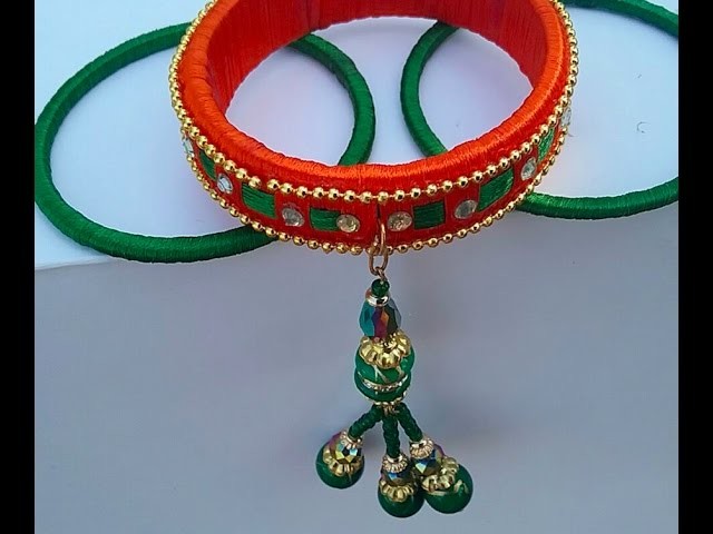 Designer silk thread bangle I bridal wear silkthread bangles I how to make silk thread bangles