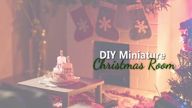 DIY Dollhouse - Miniature Christmas Room for Toy Photography