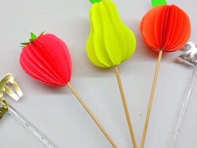 Diy How to make Easy Party Cocktail stick decoration