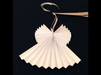 DIY how To Make Paper Accordion Angels, EASY DIY for Family & Friends