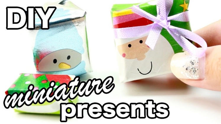 DIY - Miniature Christmas Present.Gifts! (ACTUALLY WORKS) - Christmas.Holiday Tutorial