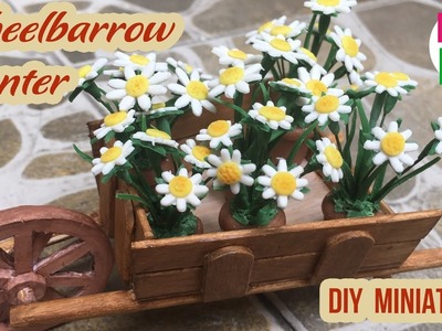 DIY Miniature Wheelbarrow Planter