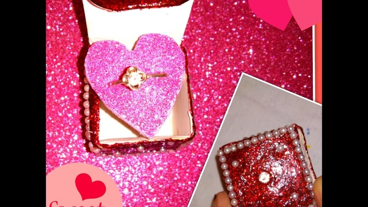 Diy ring box.  How to Make an awesome ring box. with a pop up ring .
