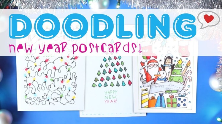 Draw It Yourself - DIY | New Year postcards