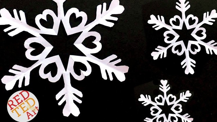 Easy Paper Snowflake DIY - Easy Kirigami DIY - How to make a paper snowflake craft