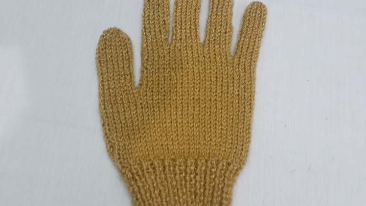Gloves Knitting with Two Needles | HINDI | Full procedure | दस्ताने बुनना सीखे आसान तरीके से