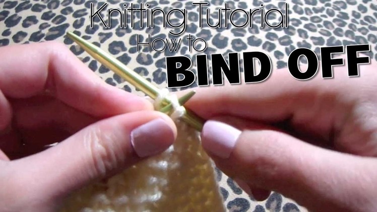 HOW TO BIND OFF