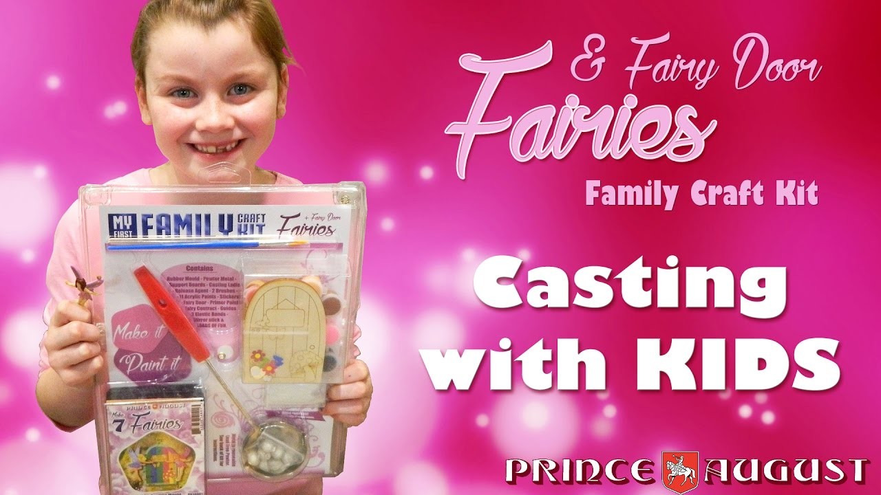 How to cast metal figures with your children using Prince August's Fairies & Fairy Door Craft Kit.