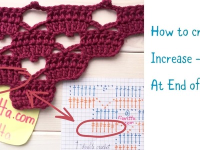 How to crochet "Increase at the end of a row"