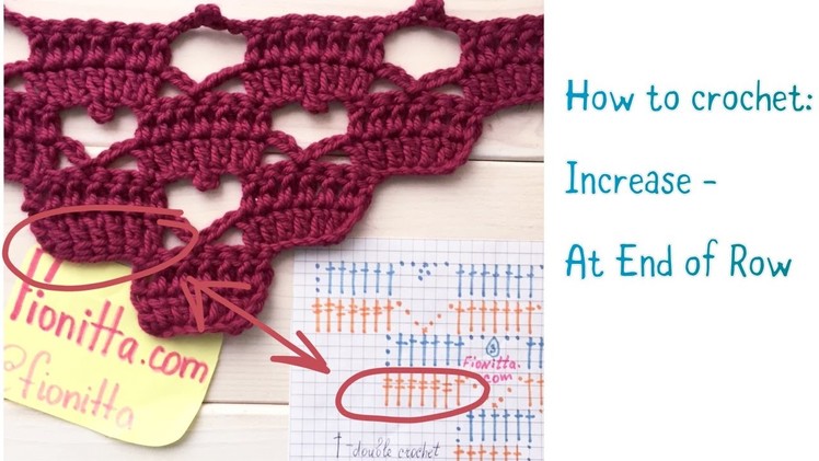 How to crochet "Increase at the end of a row"
