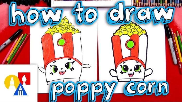 How To Draw Poppy Corn Shopkins - Toy Giveaway