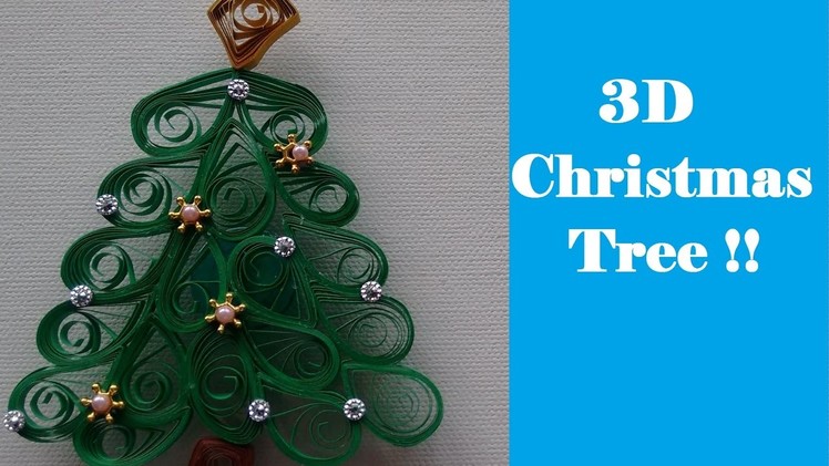 How to make 3D miniature Christmas Tree | Tutorial | DIY