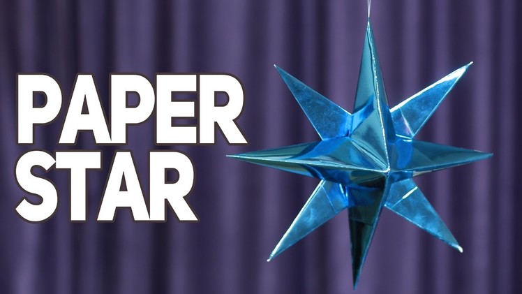 How to make a 3D paper star