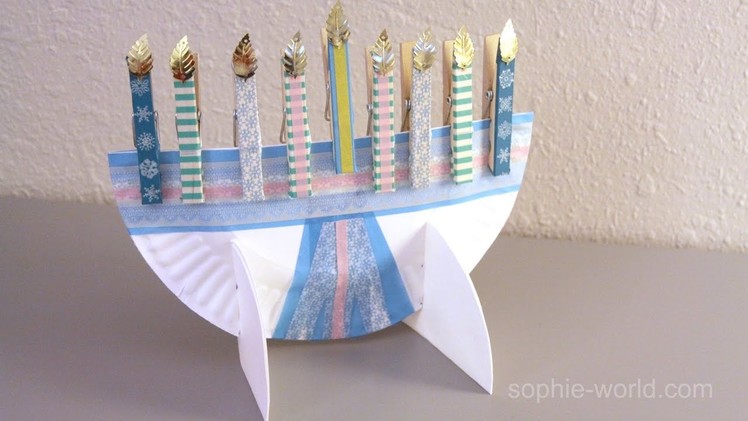 How to Make a Paper Plate Menorah | Sophie's World