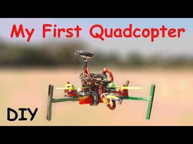 How to Make a QUADCOPTER with MOTOR at HOME that flies easy
