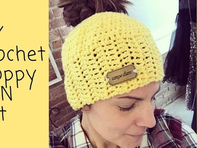 How to Make a Sloppy Bun Crochet Hat