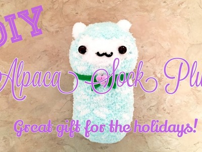 How to Make an Alpaca Plush with Socks! [Great DIY gift for the holidays]