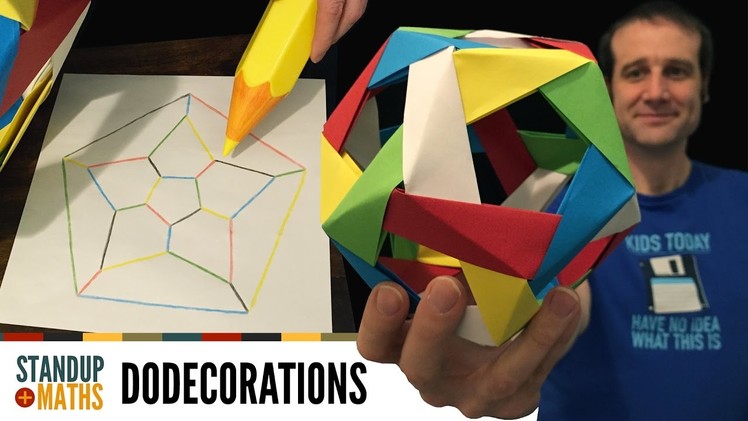 How to make an edge-coloured origami dodecahedron