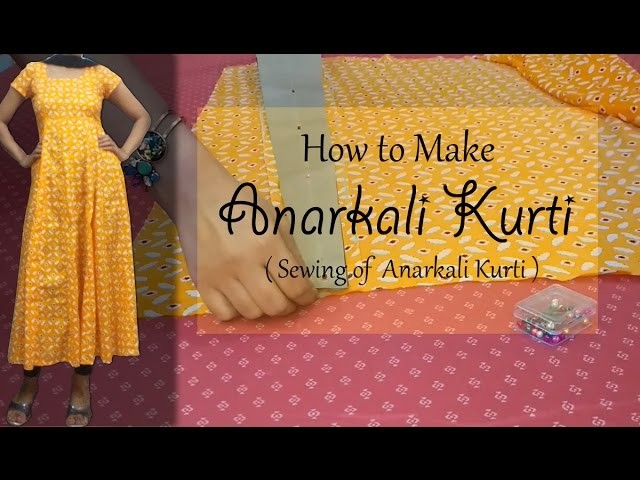 How to make Anarkali Kurti | Sewing of Anarkali Kurti | Princess cut Bodice