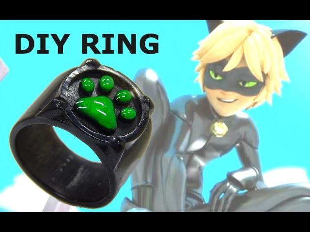 How to make cool Adrien Chat Noir ring from Miraculous using cast resin and silicone mold