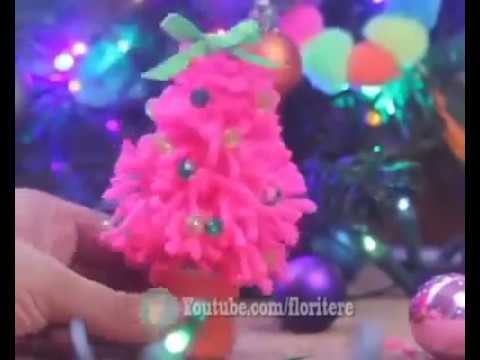 How to Make DIY Mini Christmas Trees - By FLoriTere