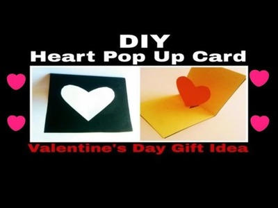 How to Make Heart Pop Up Card | DIY | Valentine's Day Pop Up Card