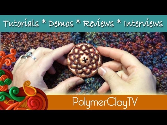 How to make large polymer clay buttons