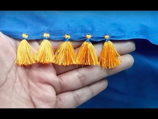 How to make saree kuchu I how to make saree tassels I,silk thread saree tassel,