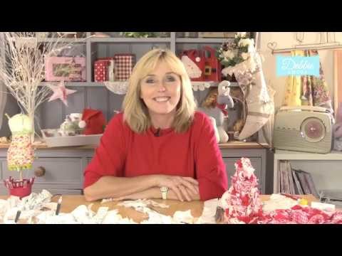 Learn how to make a gorgeous fabric festive bauble with Debbie Shore