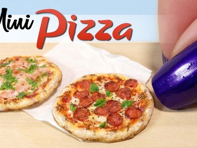 Miniature Pizza Tutorial. DIY Miniature Food. SugarCharmShop