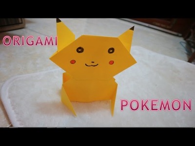 Origami pokemon-how to make an origami pikachu easy and fun