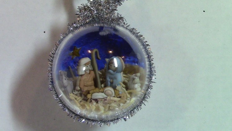 "Silent Night" DIY Nativity Scene- A Twelve Ornament Challenge Piece