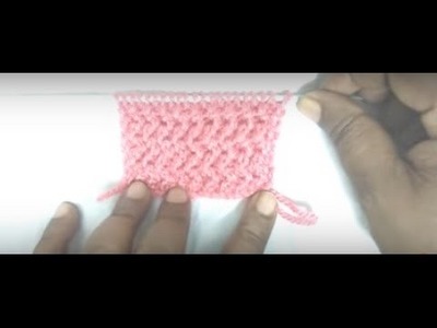 Single color knitting pattern no.12 (Wave Design)|Hindi