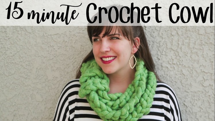 The 15 Minute Wow Crochet Cowl | Perfect for absolute beginners!