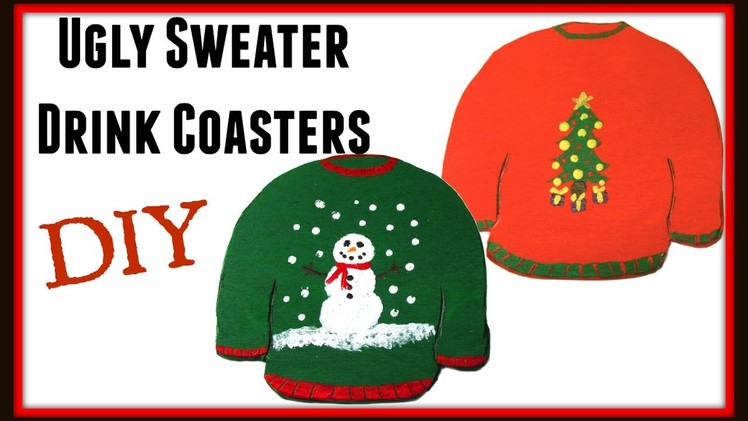 Ugly Christmas Sweater Coasters | Another Coaster Friday | DIY Project | Craft Klatch | How To