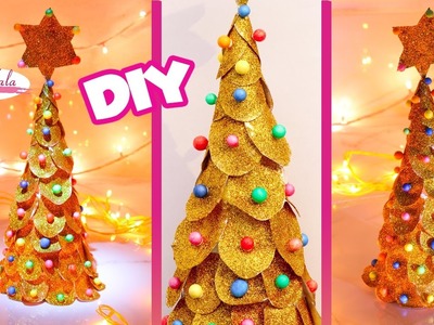 3D Paper Christmas Tree : How to Make a DIY Paper Christmas Tree | X-mas Tree Decorations | artkala